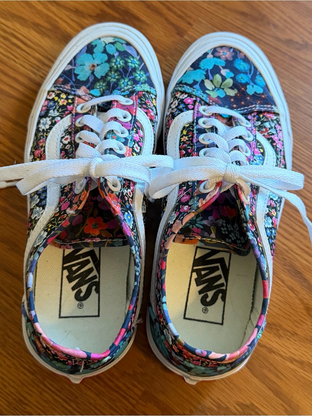 Vans Floral Old Skool Tapered Patchwork Floral Sneakers, Sz 5.5 Womens, 4.0 Mens